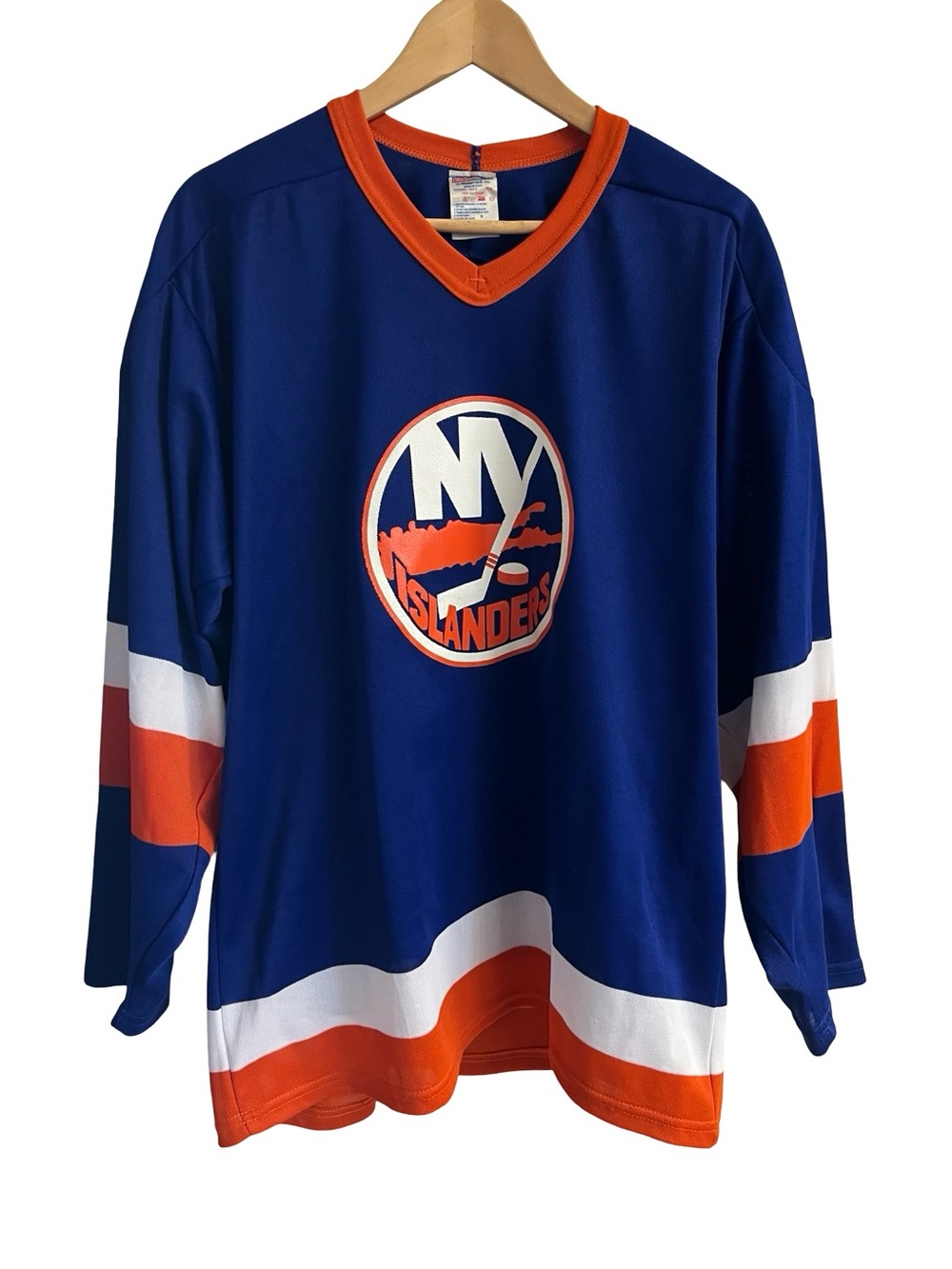 VTG NHL CCM New York Islanders Blue Retro Hockey Jersey Men’s M Made in USA‎ 90s